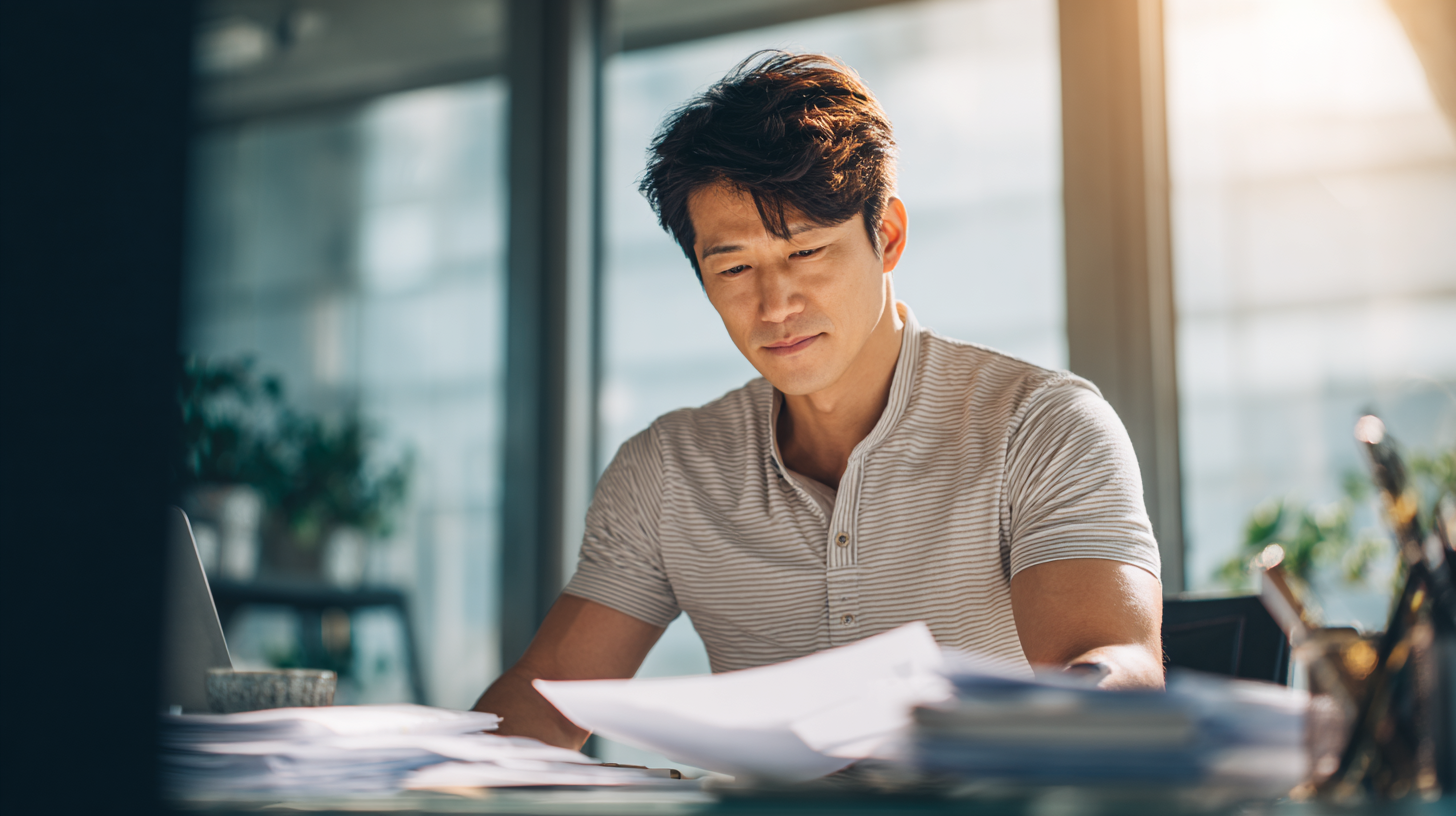 開業支援サービスの種類を比較検討する様子