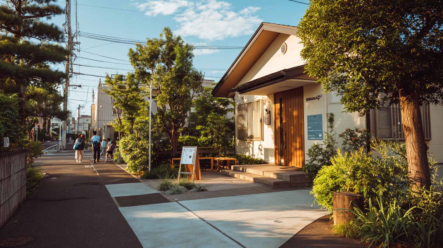 新しい患者さんが接骨院に入っていく様子